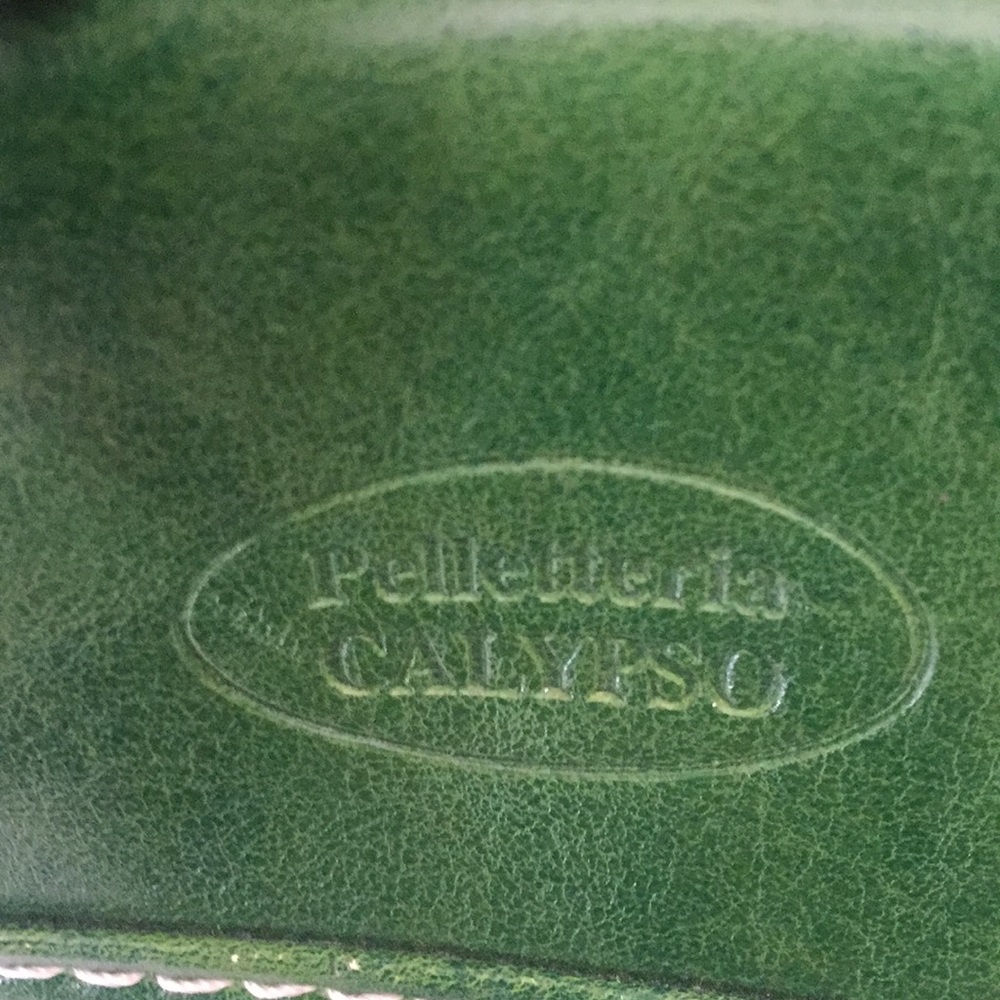 Pelletteria Calypso purse, green leather - Picture 6 of 7